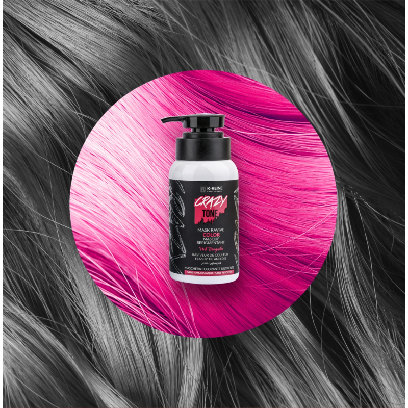 K-reine Masque Colorant Ravive Crazy Tone Pink Magenta 250ml