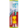Colgate Brosse à Dents Triple Action 1+1 Medium Nettoyage Hygiène Dentaire