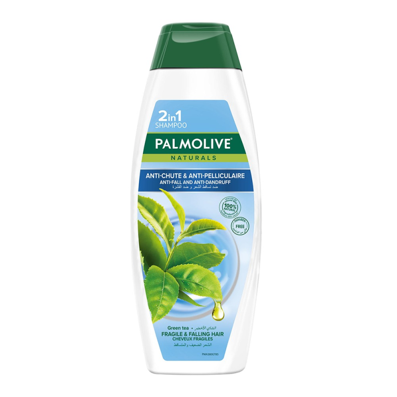 Palmolive Shampoing Thé 380ml Anti Chute Cheveux Fragiles