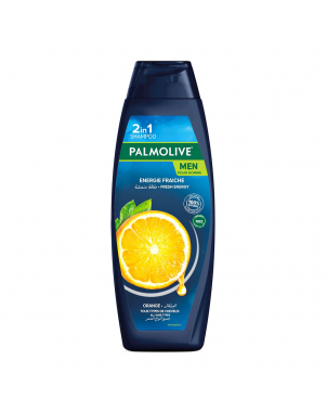 Palmolive Shampoing Homme Orange 380ml Energie Fraîcheur pour Tous Types de Cheveux