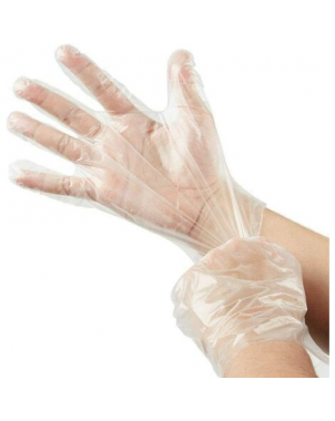 Paire de Gants Transparents Blancs Usage Professionnel Coiffure Teinture Soins