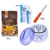 Pack Epilation 500g : Chauffe Cire Pro Wax 100 + Italwax Cire 500g + Spatule Acier + K-Reine Huile Après Epilation 100ml