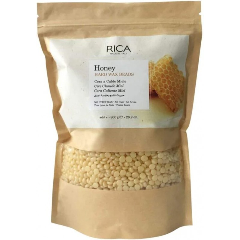 RICA - Cire en Grains Wax - 800g Miel - Epilation Corps Cire Chaude cire wax 800g - épilation - chauffe cire - marque italienne