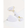 jade roller et gua sha blanc