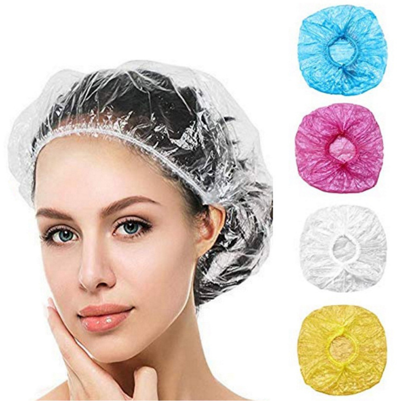 Bonnet Cheveux Plastique 10pcs Shower Cap