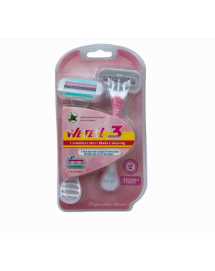 Wetell3 Rasoir 3 Lames 2 pcs Lames de Rasage