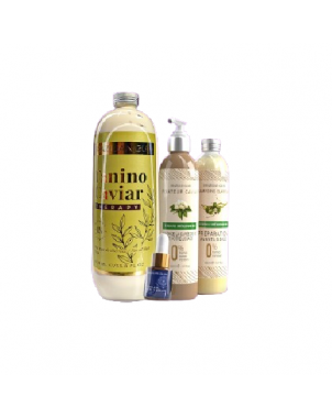 Pack Tanino 1L Brazilian Glow : Soins Tanino 1L + Shampoing Clarifiant 500ml + Masque Fixateur 500ml + Sérum 15ml