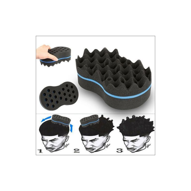 Eponge à Friser 12-10 pour Cheveux Frisés Bouclés Coiffure Professionnelle