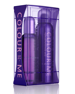 Colour Me Purple Coffret Eau de Parfum 100ml Body Spray 150ml pour Femme