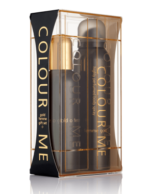 Colour Me Gold Coffret Eau de Parfum 100ml Body Spray 150ml pour Femme