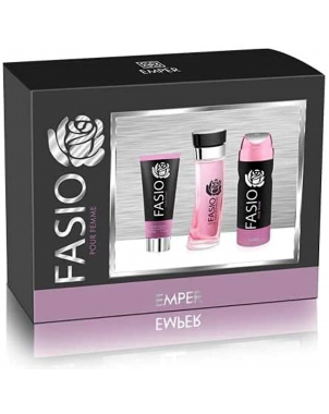 Emper Coffret Fasio 3en1 : Déodorant 200ml Body Lotion 100ml Spray Parfum 100ml