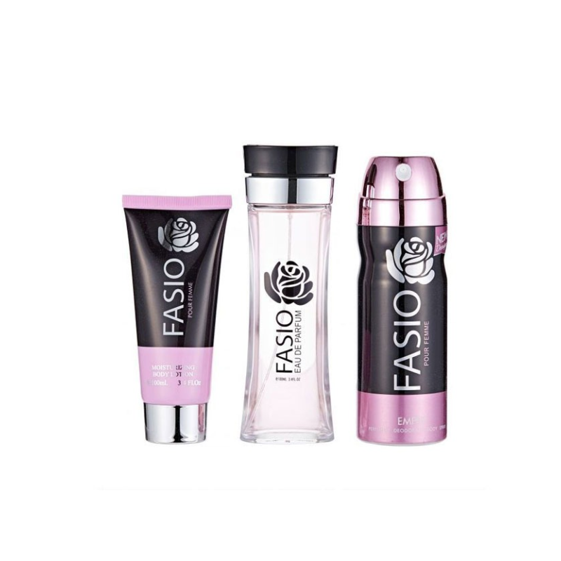Emper Coffret Fasio 3en1 : Déodorant 200ml Body Lotion 100ml Spray Parfum 100ml