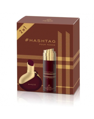 Mirada Coffret Hashtag : Parfum Eau de Toilette 85ml et Spray Déodorant 200ml pour Femme