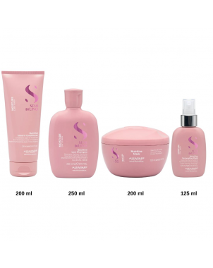 Pack Nutritive Alfaparf Semi di Lino : Shampoing 250ml Masque 200ml Conditionner Leave-In 200ml Detangling Fluid 125ml