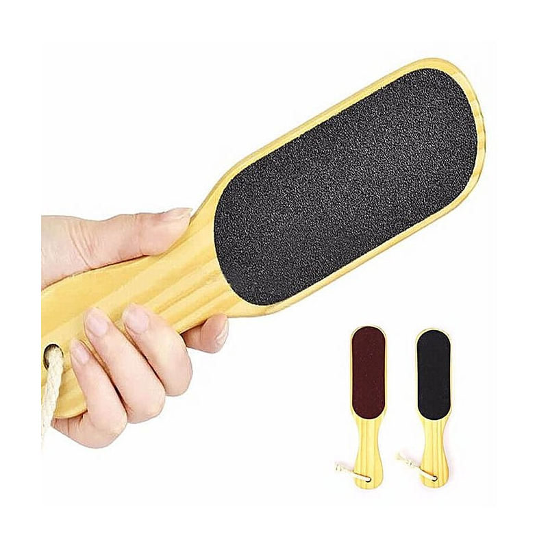 Râpe Pieds en Bois Manuel Outil Pédicure Soins des Pieds