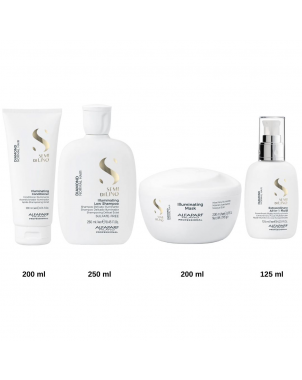 Pack Diamond Alfaparf Semi di Lino : Shampoing 250ml Masque 200ml Conditionner Leave-In 200ml Diamond Fluid 125ml