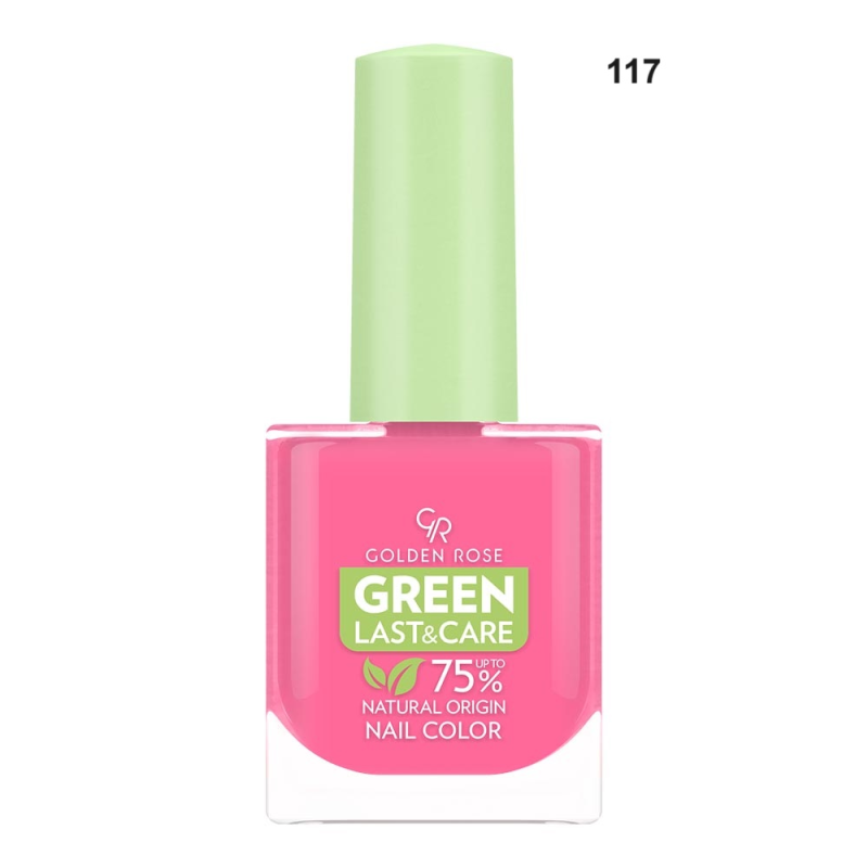 Golden Rose Vernis à Ongles 117 Green Last & Care Nail Color GR 10.2ml
