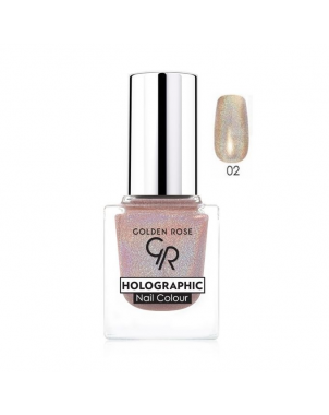 Holographic Nail Colour Vernis à Ongles 02 Golden Rose