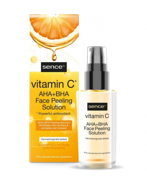 Sence Face Peeling Vitamine C 30ml Solution de Peeling Acides AHA + BHA