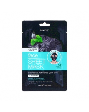 Sence Masque Visage Peel Off Charcoal 4x7g Masque Purifiant Points Noirs 24ml