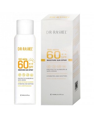 Dr Rashel Spray Solaire Invisible SPF 60 Hydratation Anti-Âge UVA UVB