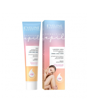 Eveline Crème Dépilatoire Douce Epilation Visage Corps Bikini Peaux Sensibles Sensitive Epil 125ml