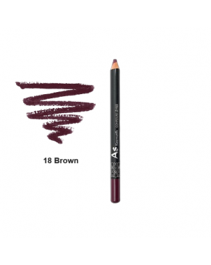 AS Kozmetik Crayon à Lèvres N°18 Brown - Maquillage Lèvres