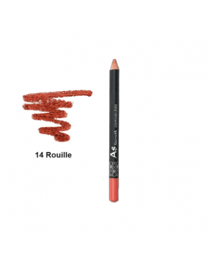 AS Kozmetik Crayon à Lèvres N°14 Rouille - Maquillage Lèvres