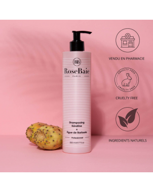 Shampoing Figue de Barbarie x Kératine 500ml RoseBaie Sebo Régulation Sébum Hydratation