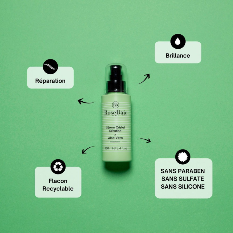 RoseBaie Sérum Aleo Vera x Kératine 100ml Purification
