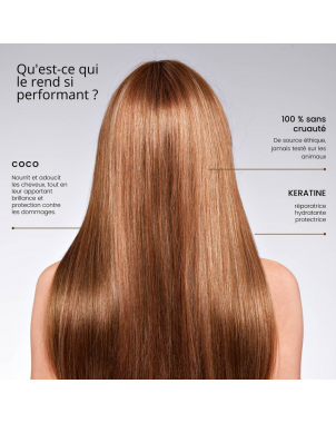 Shampoing Coco x Kératine 500ml RoseBaie Nutrition Noix de Coco