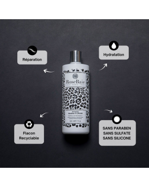 Shampoing Extrait Caviar x Kératine 500ml RoseBaie Réparation Intense