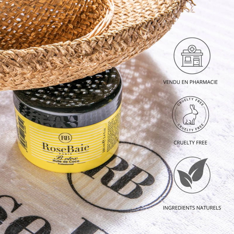 RoseBaie Botox Capillaire Huile de Coco x Kératine 250ml Nutrition