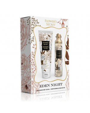 Emper Coffret Flower's Secret Eden Night : Body Mist Brume Corps 250ml + Body Lotion Lait de Corps 250ml