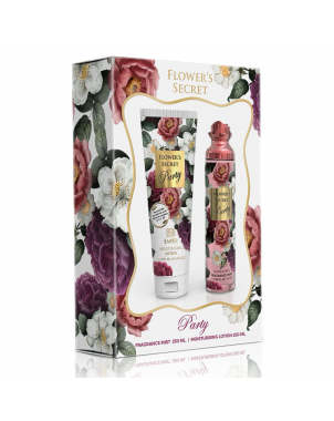 Emper Coffret Flowers Secret Party Body : Body Mist Brume Corps 250ml + Body Lotion Lait de Corps 250ml