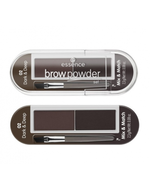 Essence Poudre Sourcils Brow Powder Set 02 Dark & Deep 2.3g