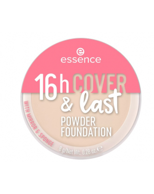 Essence 16h Cover & Last Powder Foundation 01 Fond de Teint Poudre LongueTenue