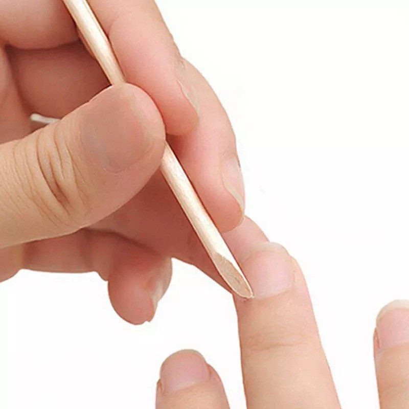 10 Bâtonnets en Bois - Pousse Cuticules - Peau Morte Manicure Nail Art