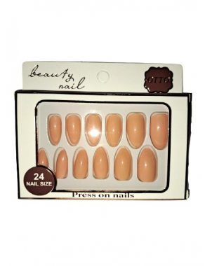 Otto Press On Nails Beige Nude 24 Pcs Be Fell Live Faux Ongles