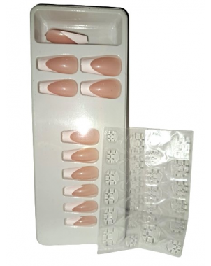 Otto Press On Nails French Carré 24pcs Faux Ongles