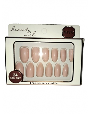 Otto Press On Nails Nude 24 Pcs Be Fell Live Faux Ongles