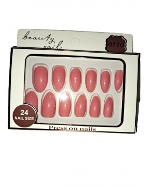 Otto Press On Nails Rose 24 Pcs Be Fell Live Faux Ongles