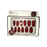 Otto Press On Nails Rouge Bordeaux 24 Pcs Be Fell Live Faux Ongles