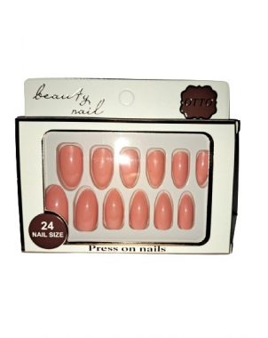 Otto Press On Nails Saumon 24 Pcs Be Fell Live Faux Ongles