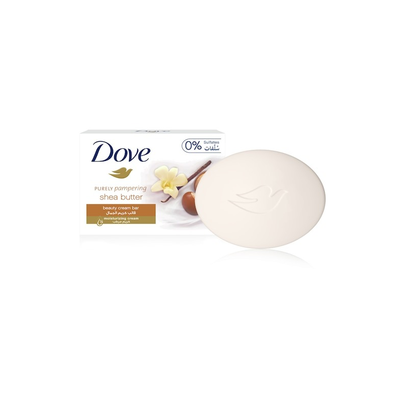 Dove Savon Purely Pampering Shea Butter Visage et Corps Beauty Cream Bar Savon Nettoyant Hydratant