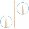 10 Bâtonnets en Bois - Pousse Cuticules - Peau Morte Manicure Nail Art