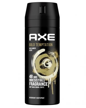 Axe Déodorant Gold Temptation 150ml Déodorant Homme 48h Non Stop Fresh