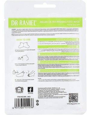 Dr Rashel Masque Exfoliant Chaussettes pour Soins des Pieds Peau Morte