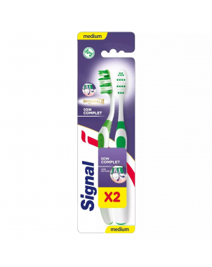 Signal Brosse à Dents Soins Complet Medium x2 Soins Intégral