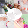 Présentoir Vernis Permanents à Ongles 50pcs Nuancier de Couleurs Onglerie 50pcs